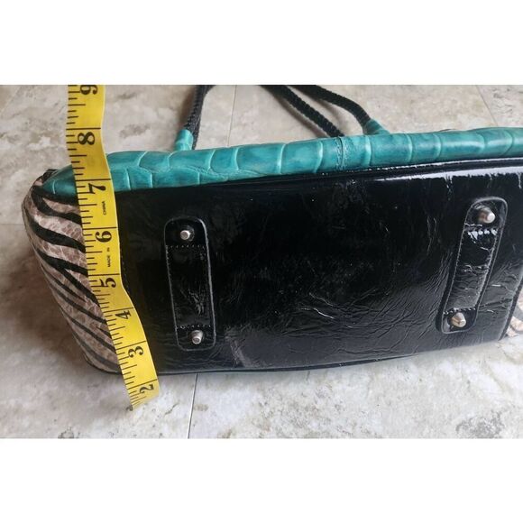 MC crocodile texture and animal print shoulder bag, purse - Picture 10 of 12